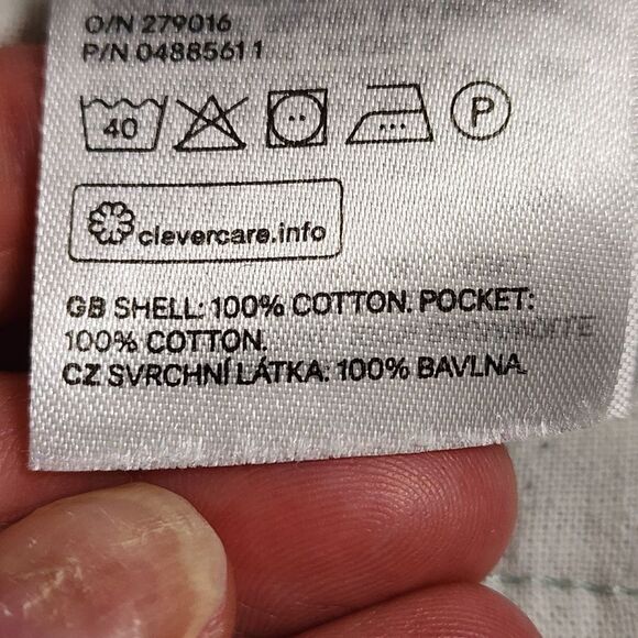 H&M Mens Shorts L Blue 100% Cotton Pull On With Pockets - Picture 5 of 5